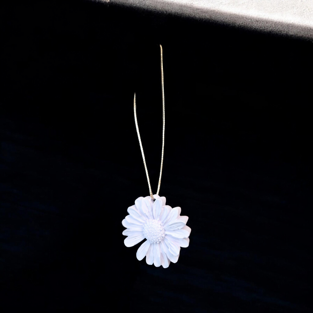 Médaillon marguerite en plâtre parfumé- Senteur bublle gum