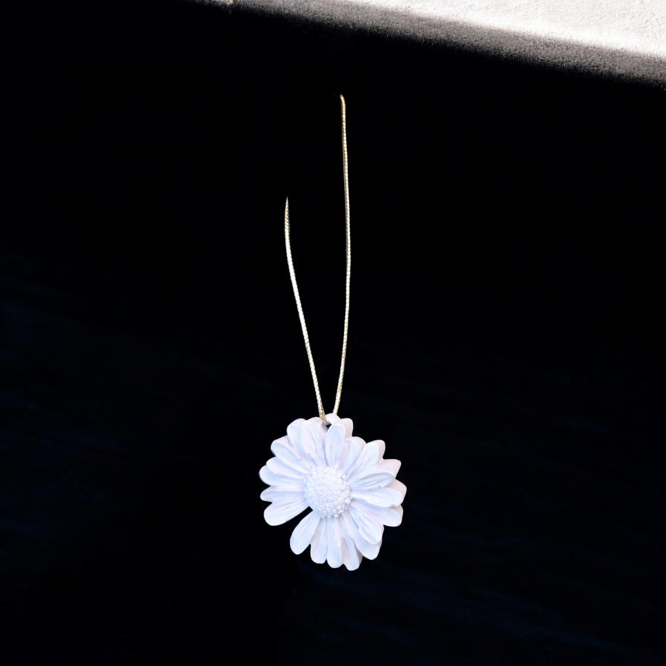 Médaillon marguerite en plâtre parfumé- Senteur bublle gum