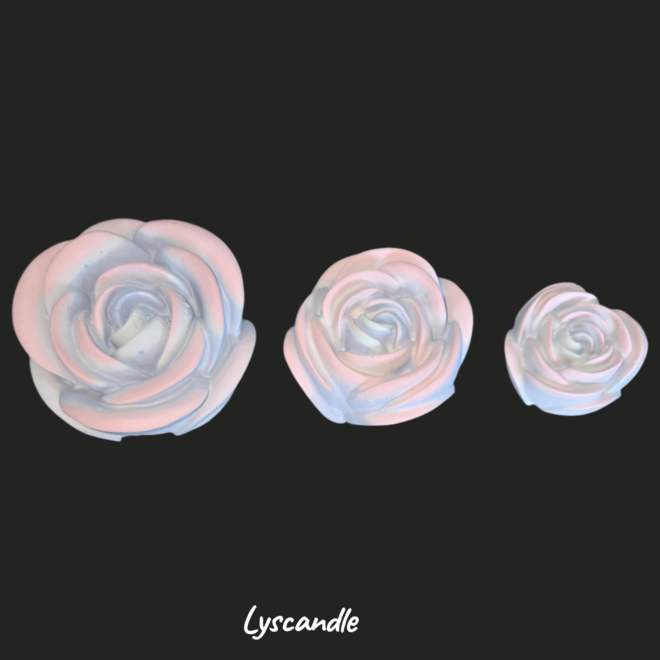 Trio roses multicolore - Senteur Barbe à papa