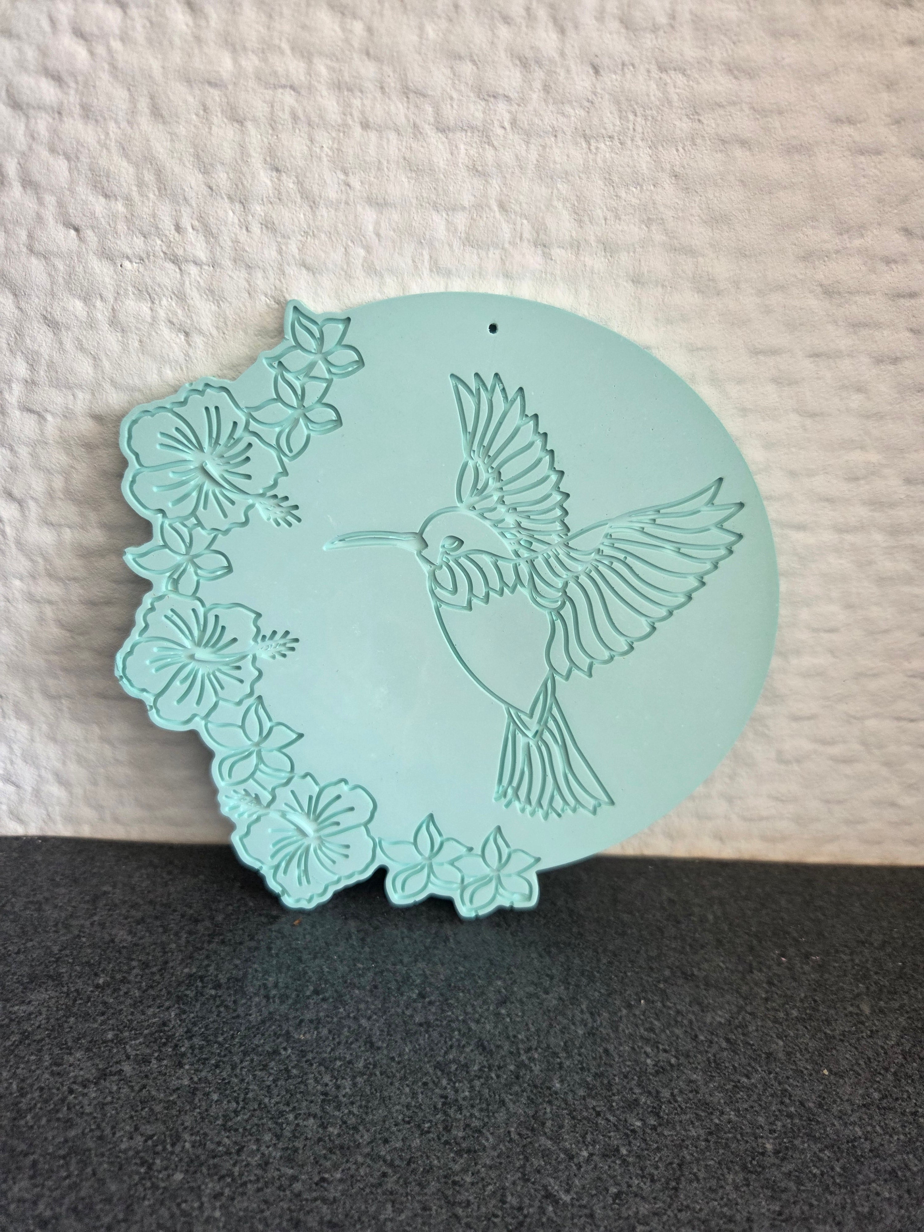 Plateau colibri décoratif