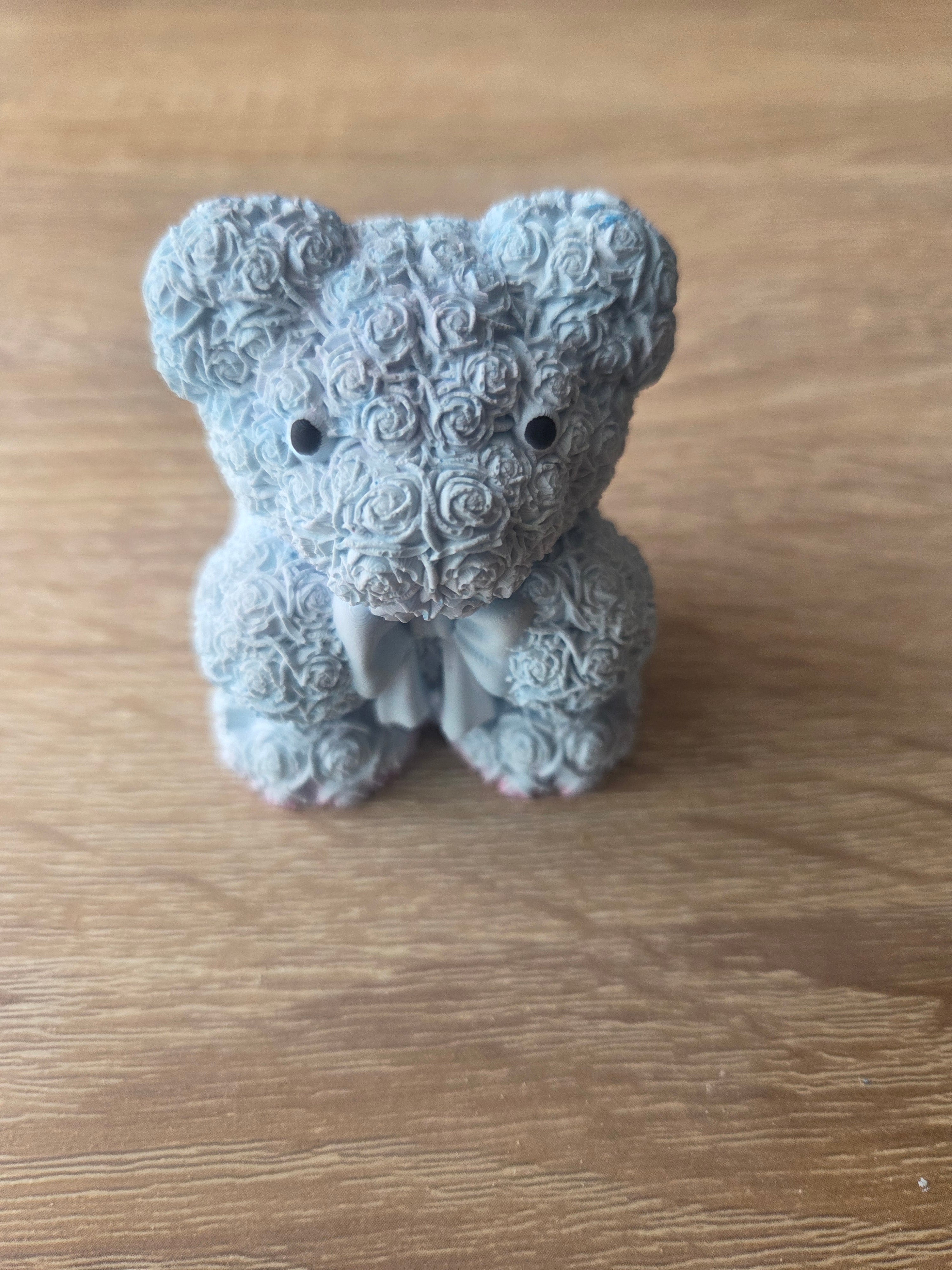 Ourson Phosphorescent en Plâtre- Noeud