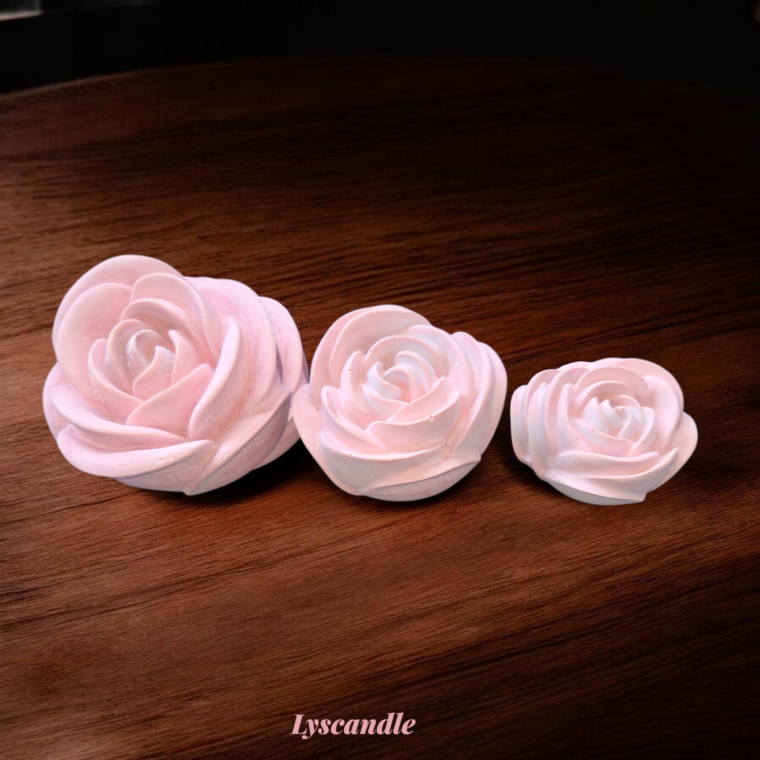 Trio roses en plâtre parfumé-Senteur Fresh Unstoppable