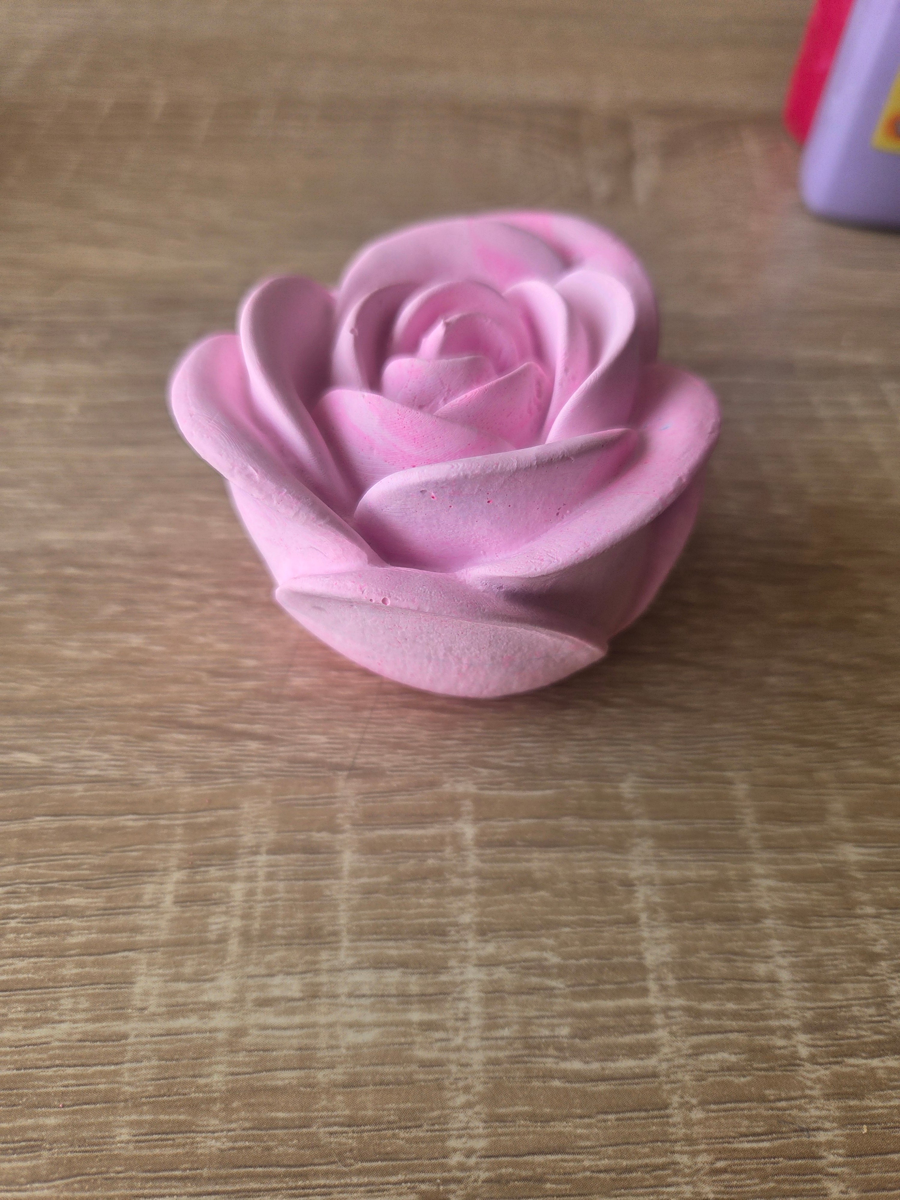 Rose en plâtre parfumé phosphorescent