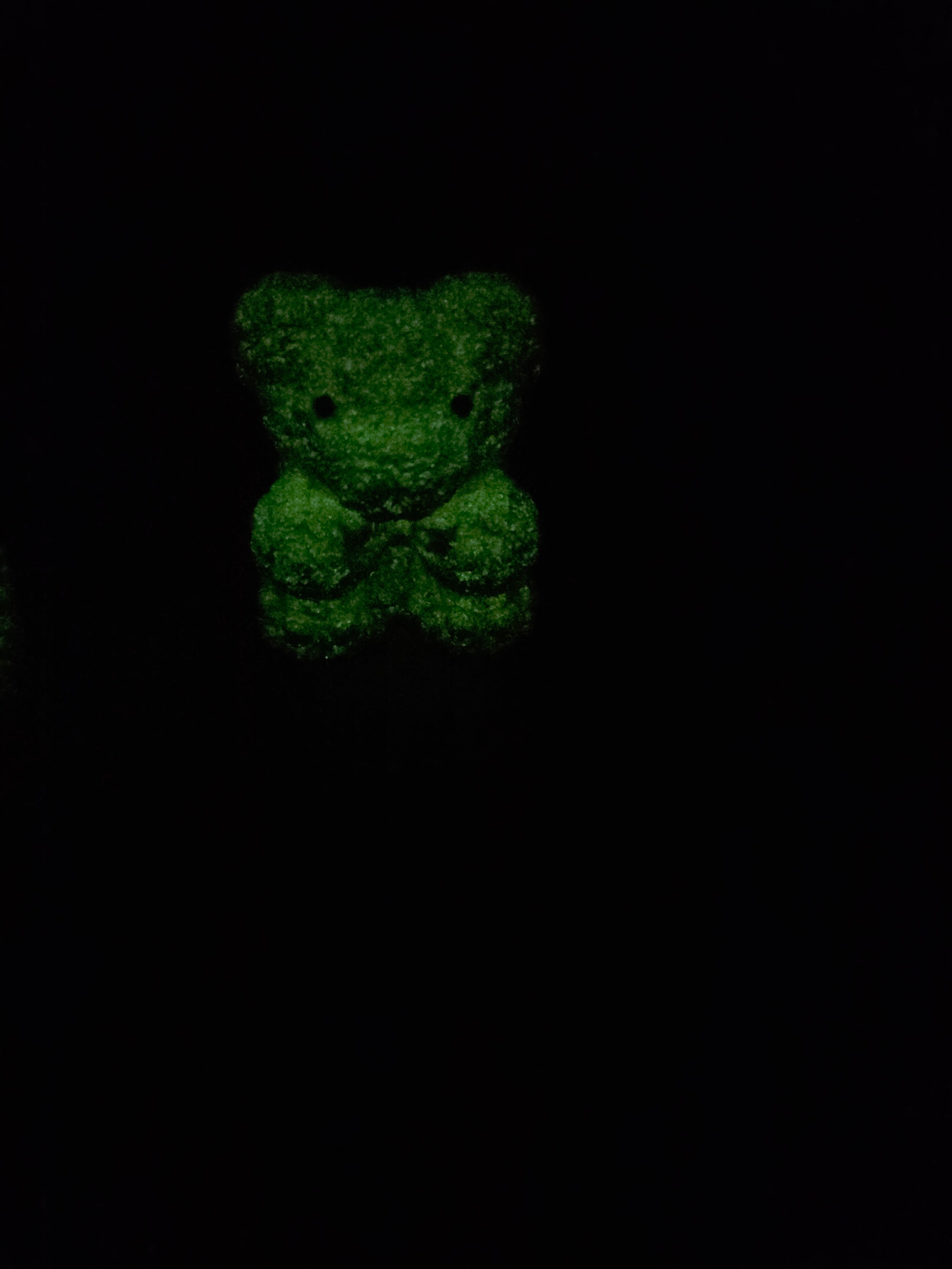 Ourson nœud en plâtre phosphorescent