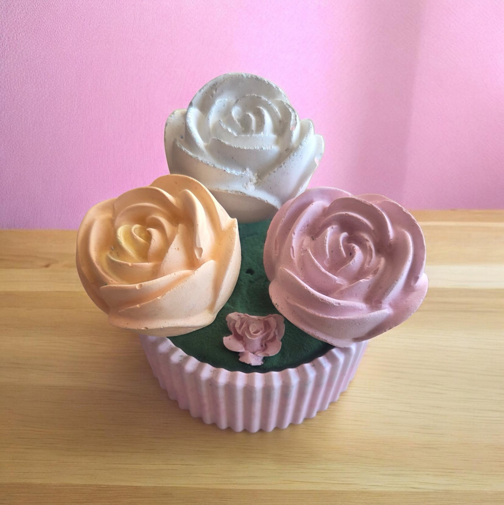 Édition limitée – Roses en plâtre Fête des Mères