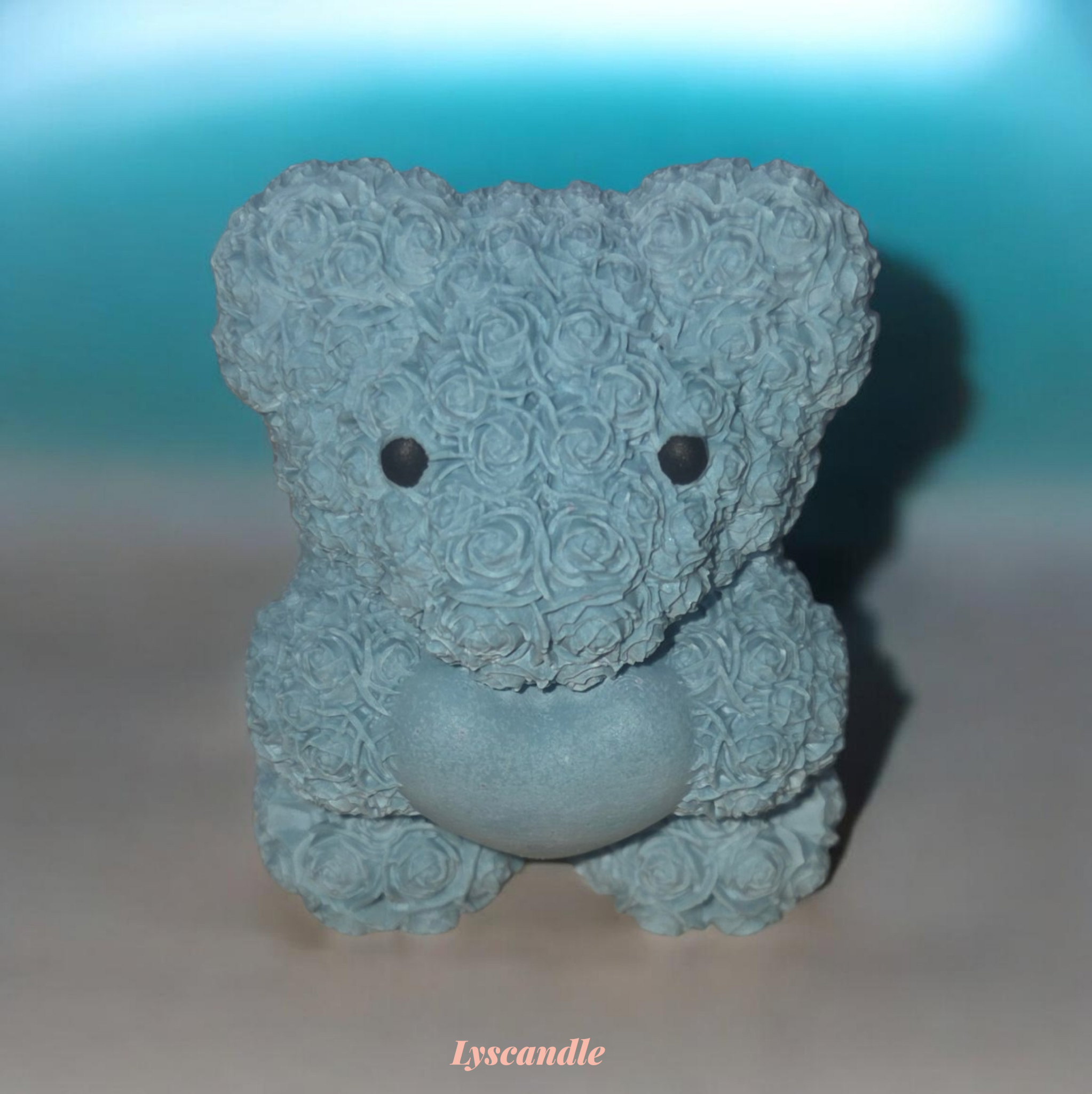 Ours fleuri en plâtre-Senteur Eucalyptus