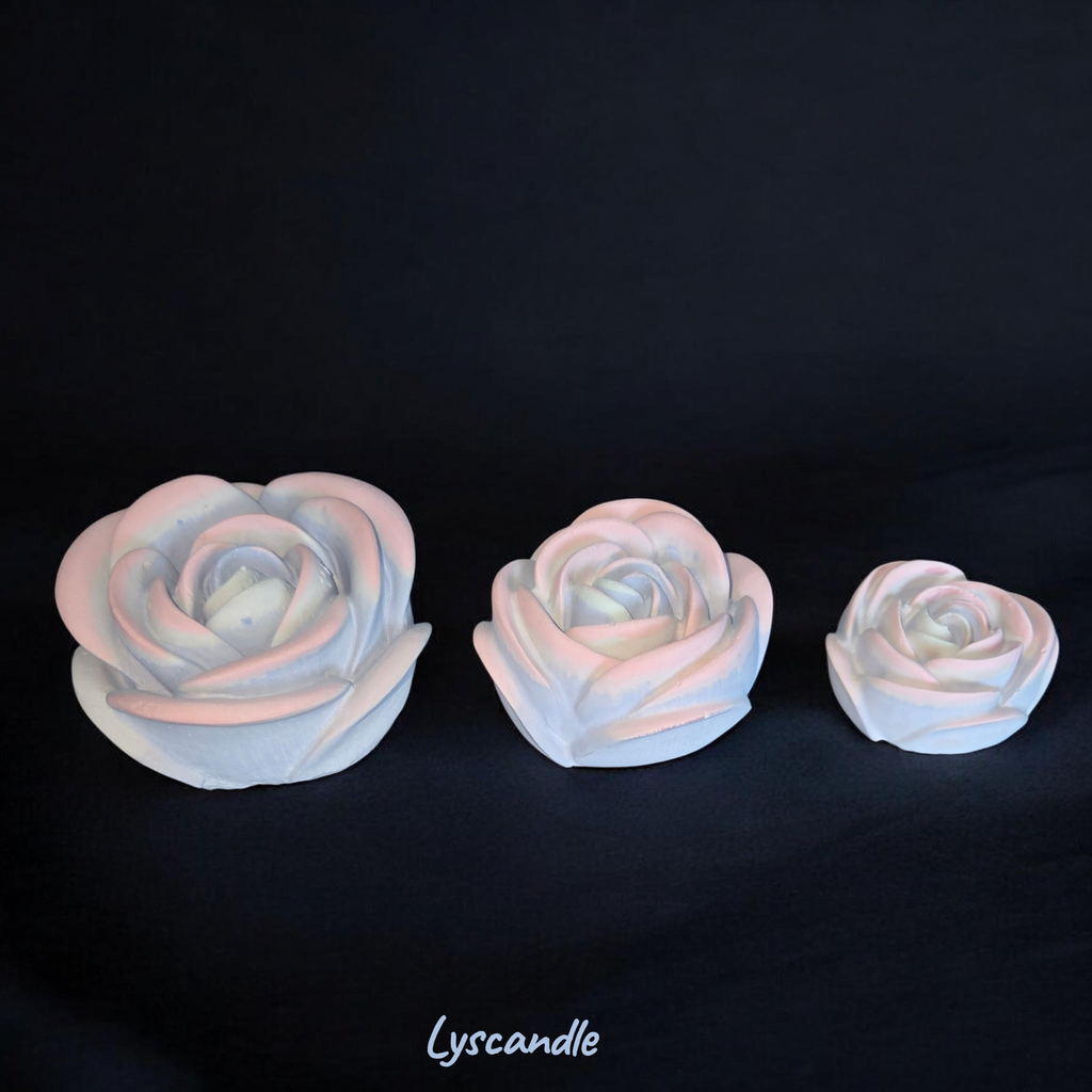 Trio roses multicolore - Senteur Barbe à papa