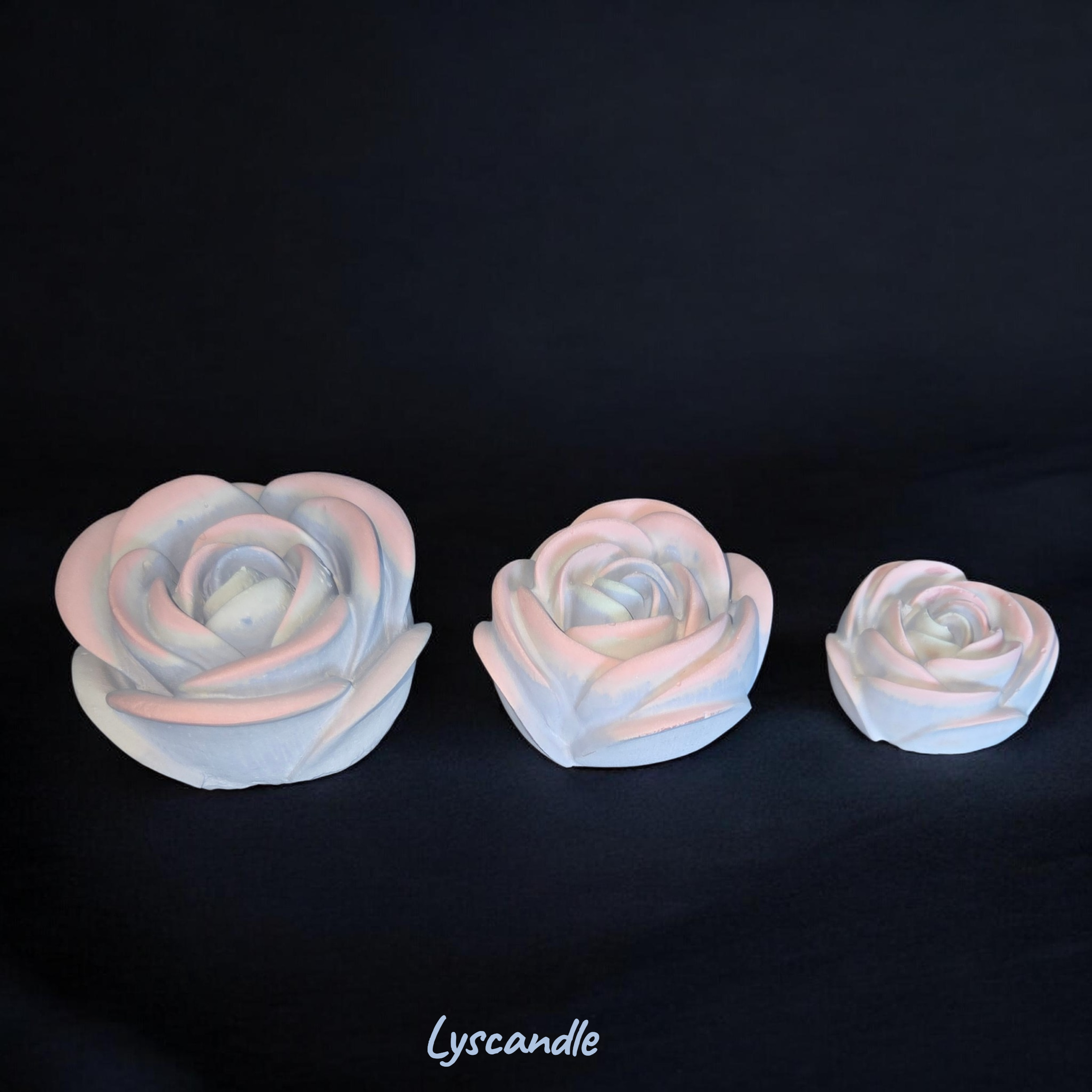 Trio roses multicolore - Senteur Barbe à papa