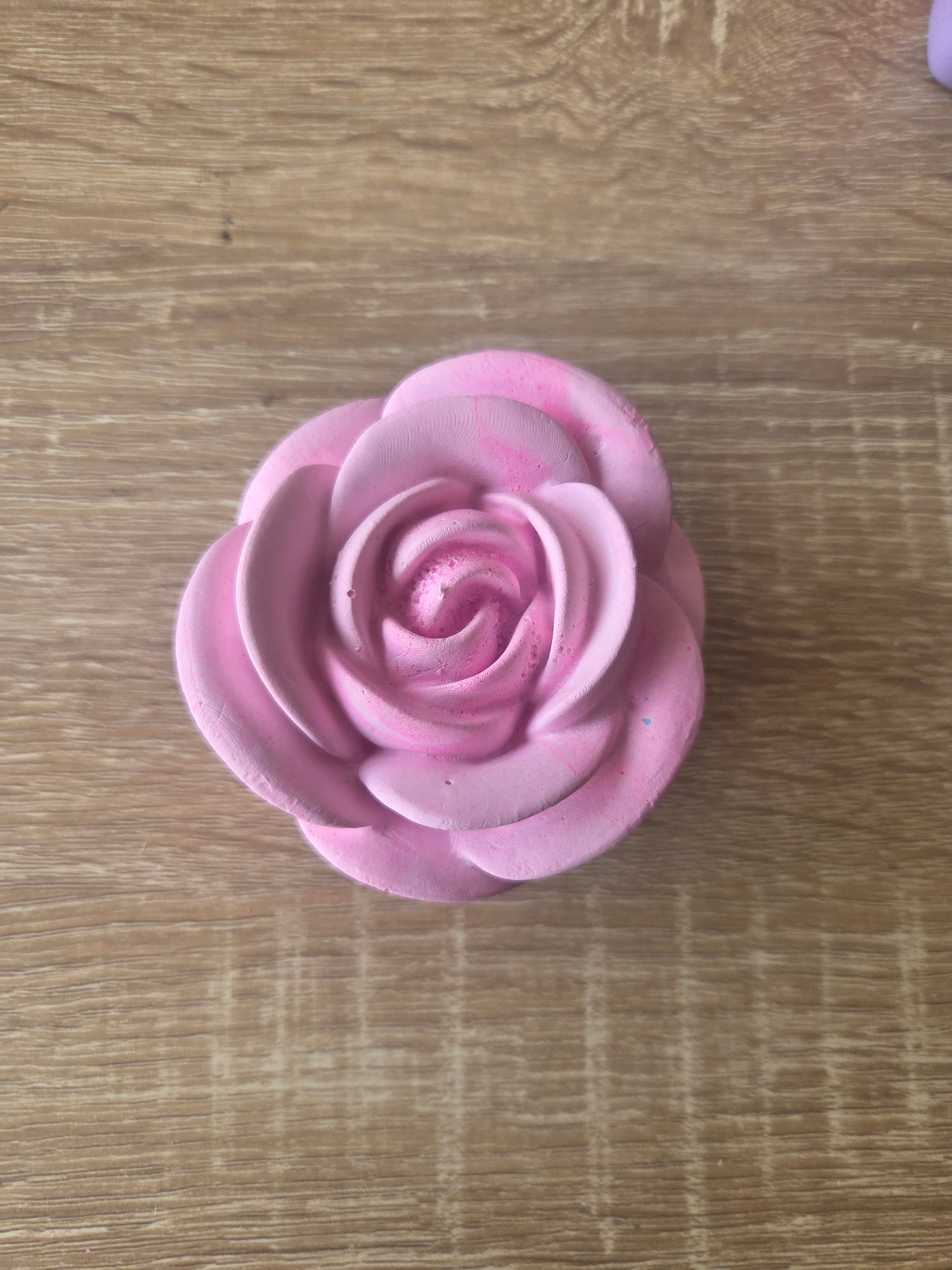 Rose en plâtre parfumé phosphorescent