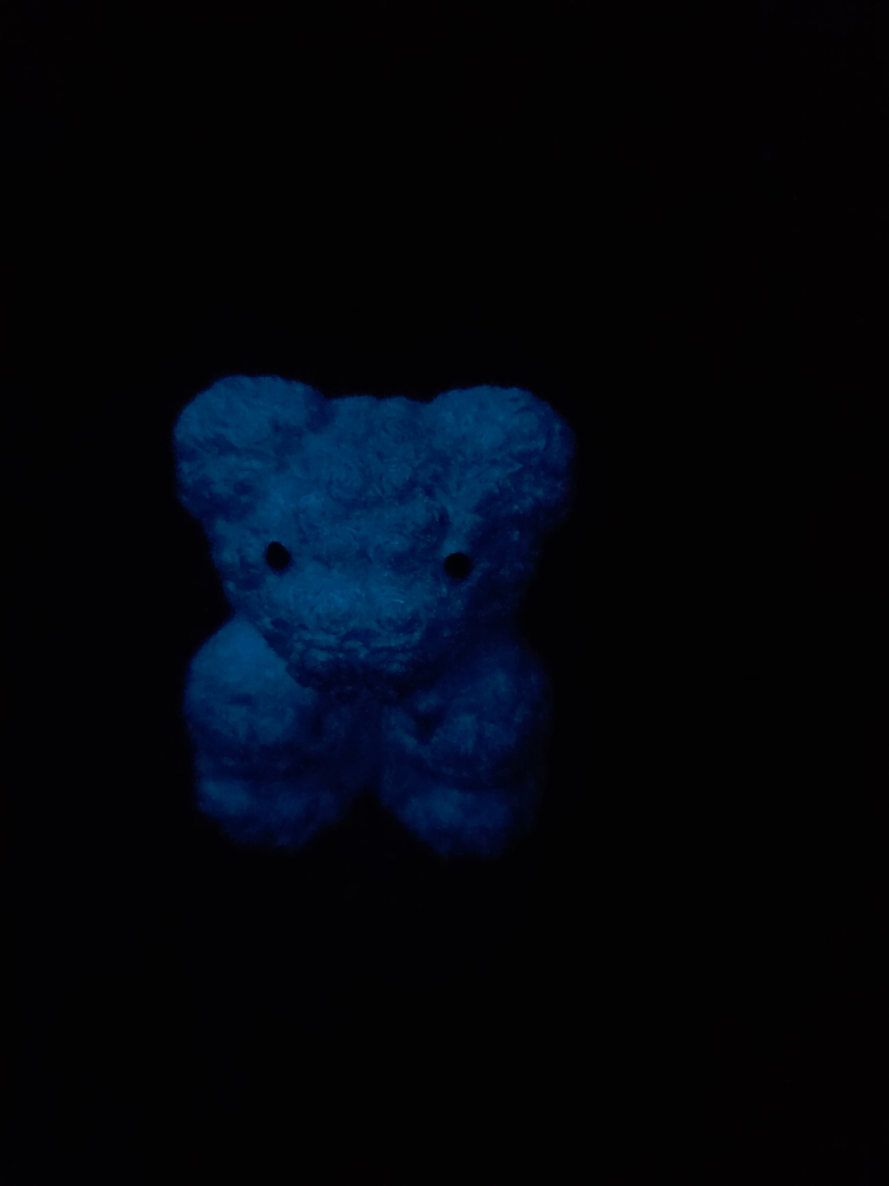 Ourson Phosphorescent en Plâtre- Noeud