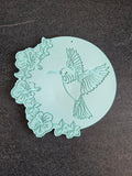 Plateau colibri décoratif
