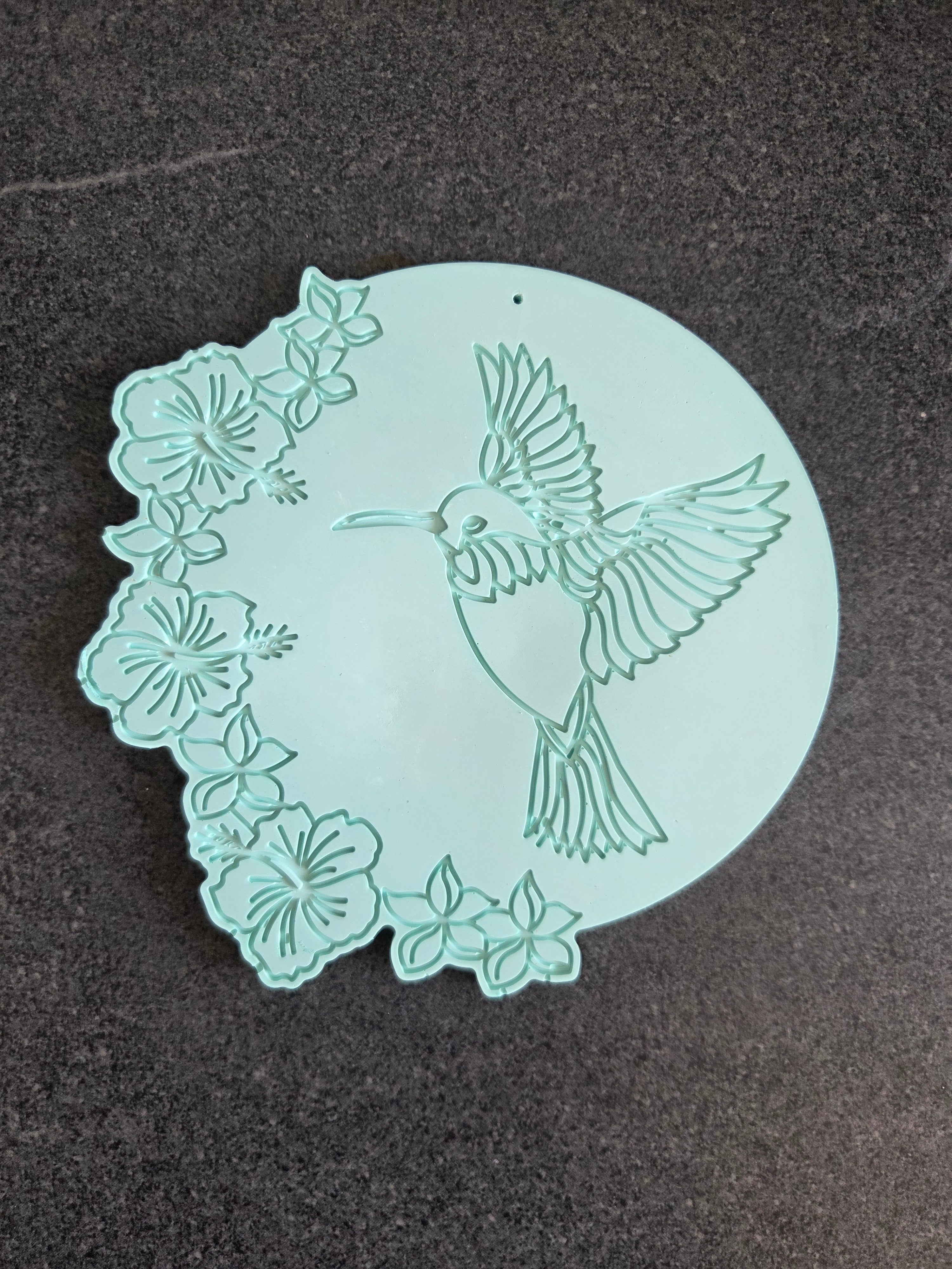 Plateau colibri décoratif