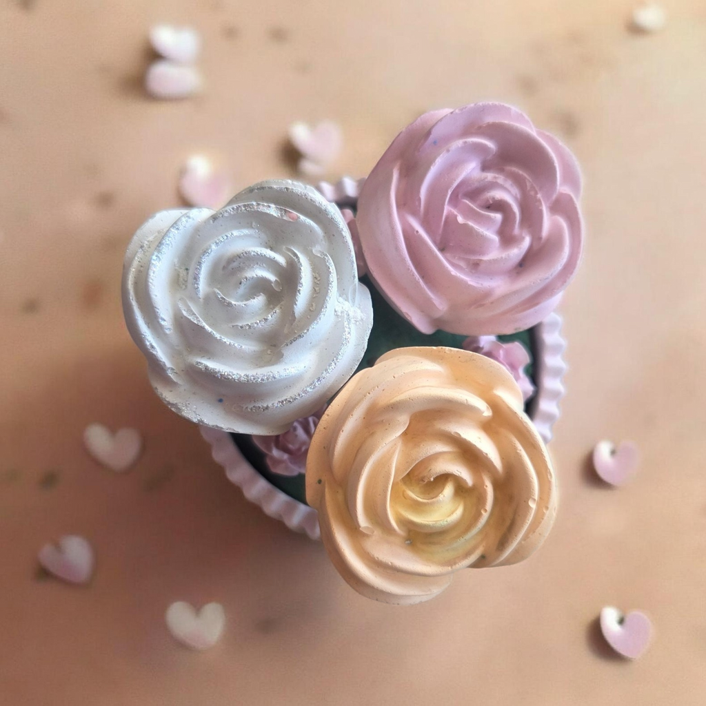 Édition limitée – Roses en plâtre Fête des Mères
