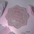 Plateau décoratif en plâtre – Motif mandala