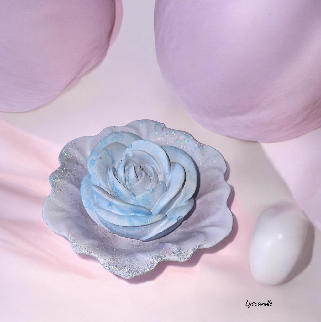 Rose Céleste – en plâtre