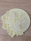 Plateau décoratif colibri-Jaune